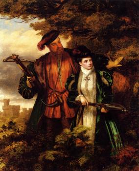 William Powell Frith : Henry VIII And Anne Boleyn Deer Shooting